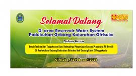 ASB SERAHKAN HASIL PEMBANGUNAN WATER SYSTEM KEPADA PEMERINTAH KALURAHAN GIRISUKO